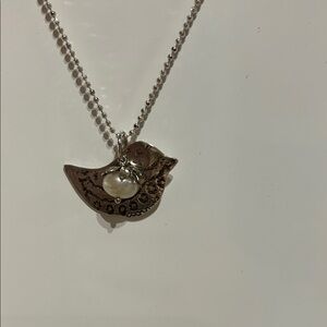 Silver Bird Pendant Necklace